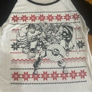 Marvel Comics Christmas long sleeve shirt